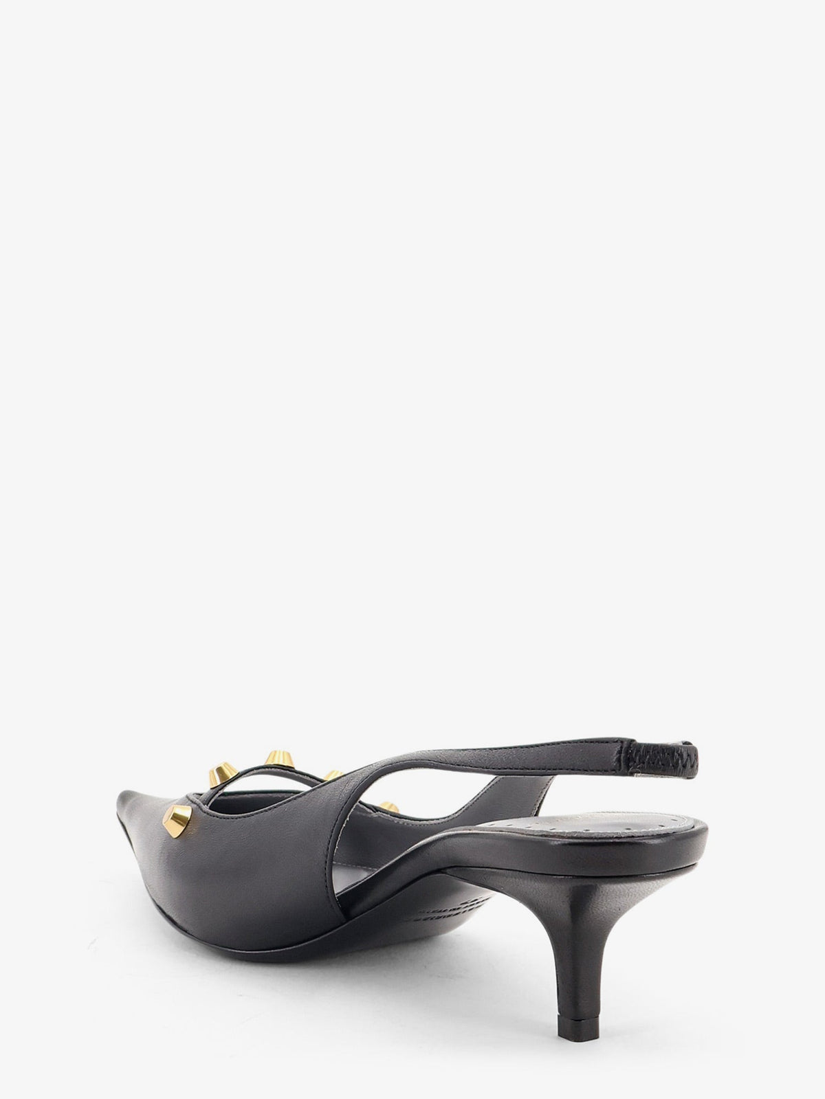Balenciaga Women Midnight City Leather Pumps With Studs BALENCIAGA