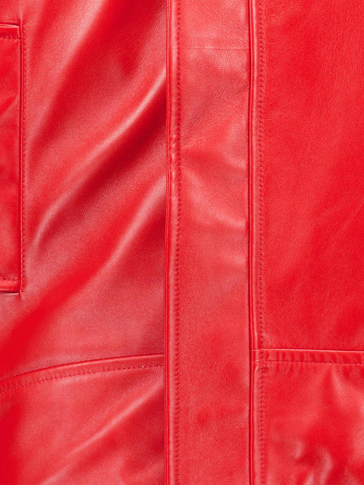 Balenciaga Women Arrotondato Leather Jacket With Engraved Lettering Logo On The Front BALENCIAGA
