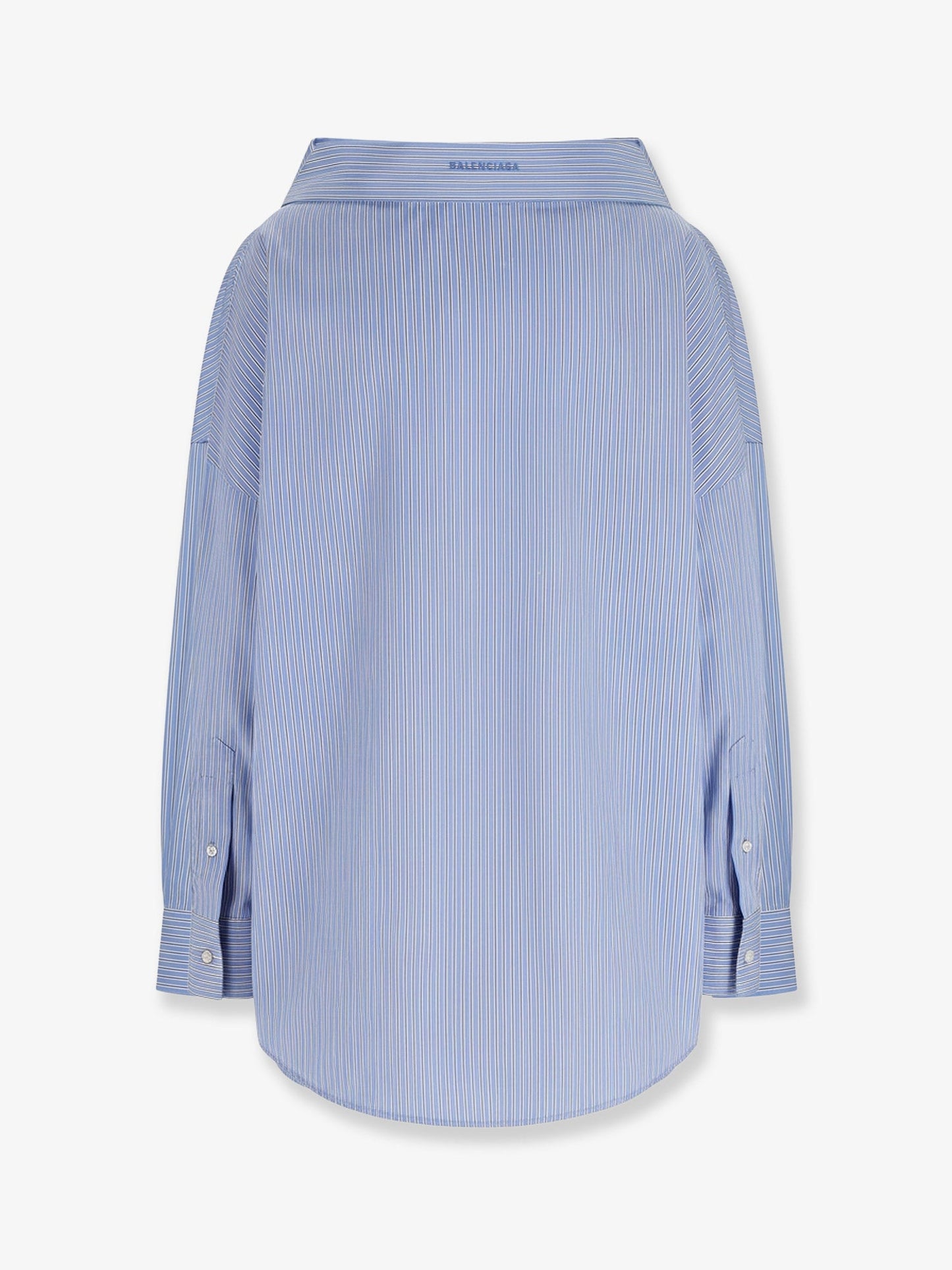 Balenciaga Women Oversized Cotton Stole Shirt BALENCIAGA