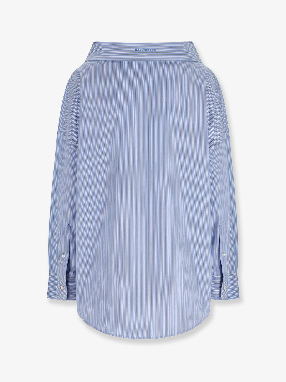 Balenciaga Women Oversized Cotton Stole Shirt BALENCIAGA