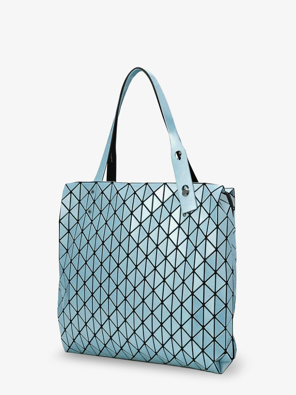 Bao Bao Issey Miyake Women Row Metallic Shoulder Bag With Triangular Pattern BAO BAO ISSEY MIYAKE