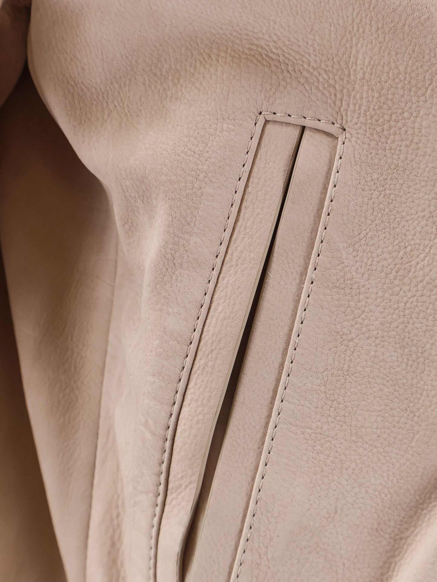 Boss Men Masic Leather Jacket With Stitching BOSS