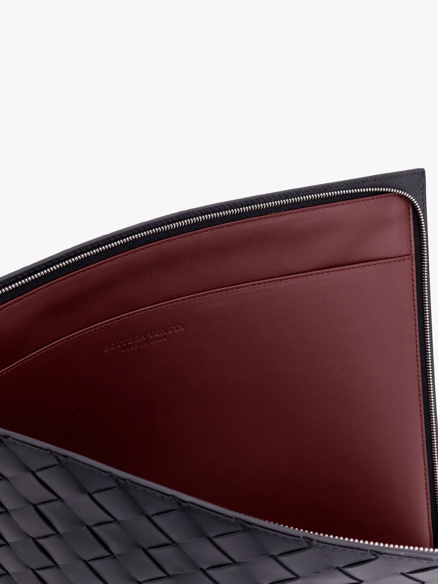 Bottega Veneta Men Woven Leather Pochette BOTTEGA VENETA