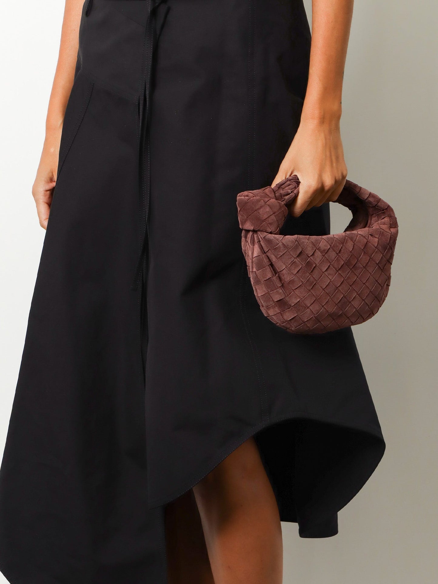 Bottega Veneta Women Mini Jodie Intrecciato Suede Handbag BOTTEGA VENETA