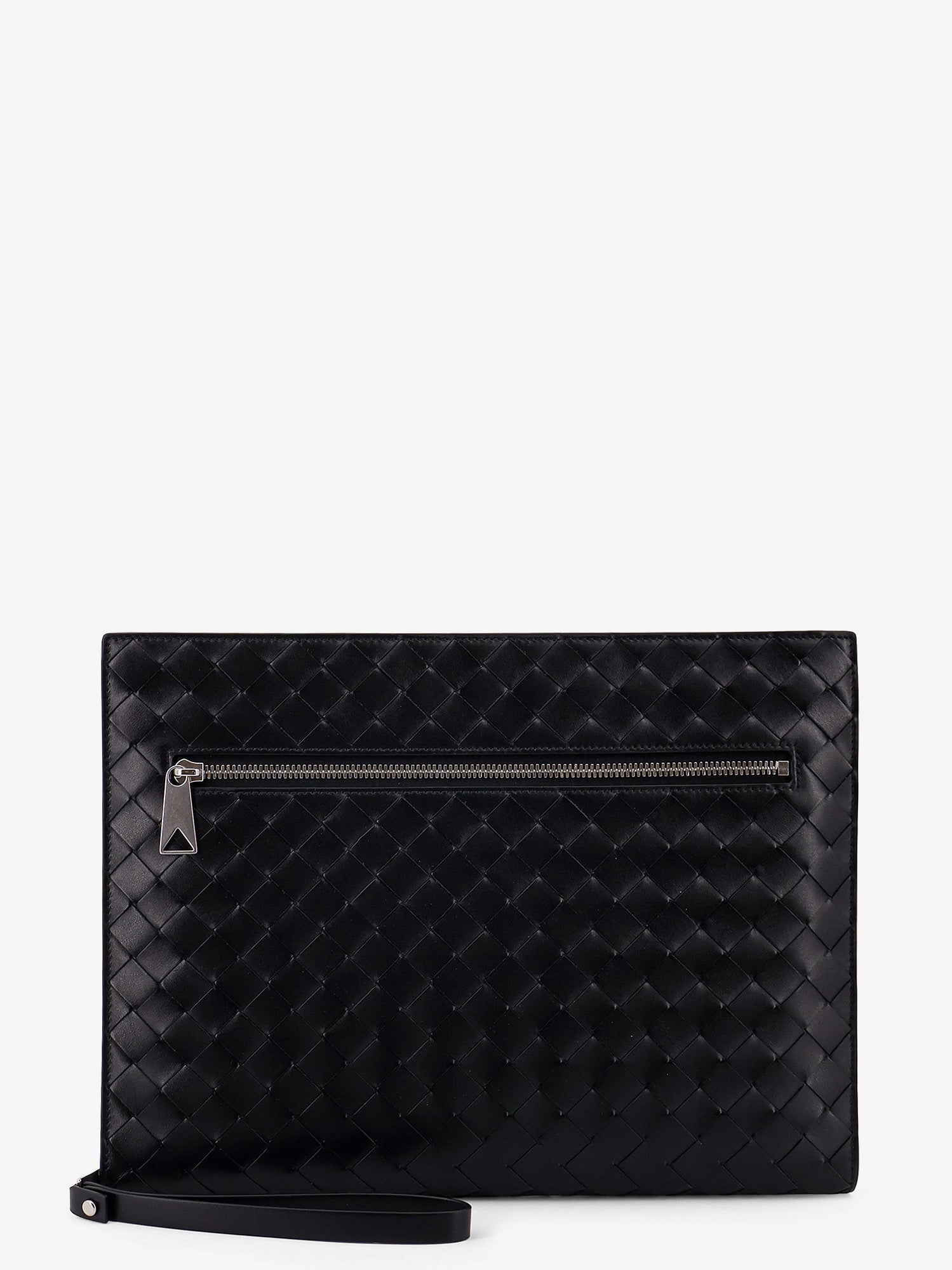 Bottega Veneta Men Avenue Leather Document Case With Intrecciato Motif BOTTEGA VENETA