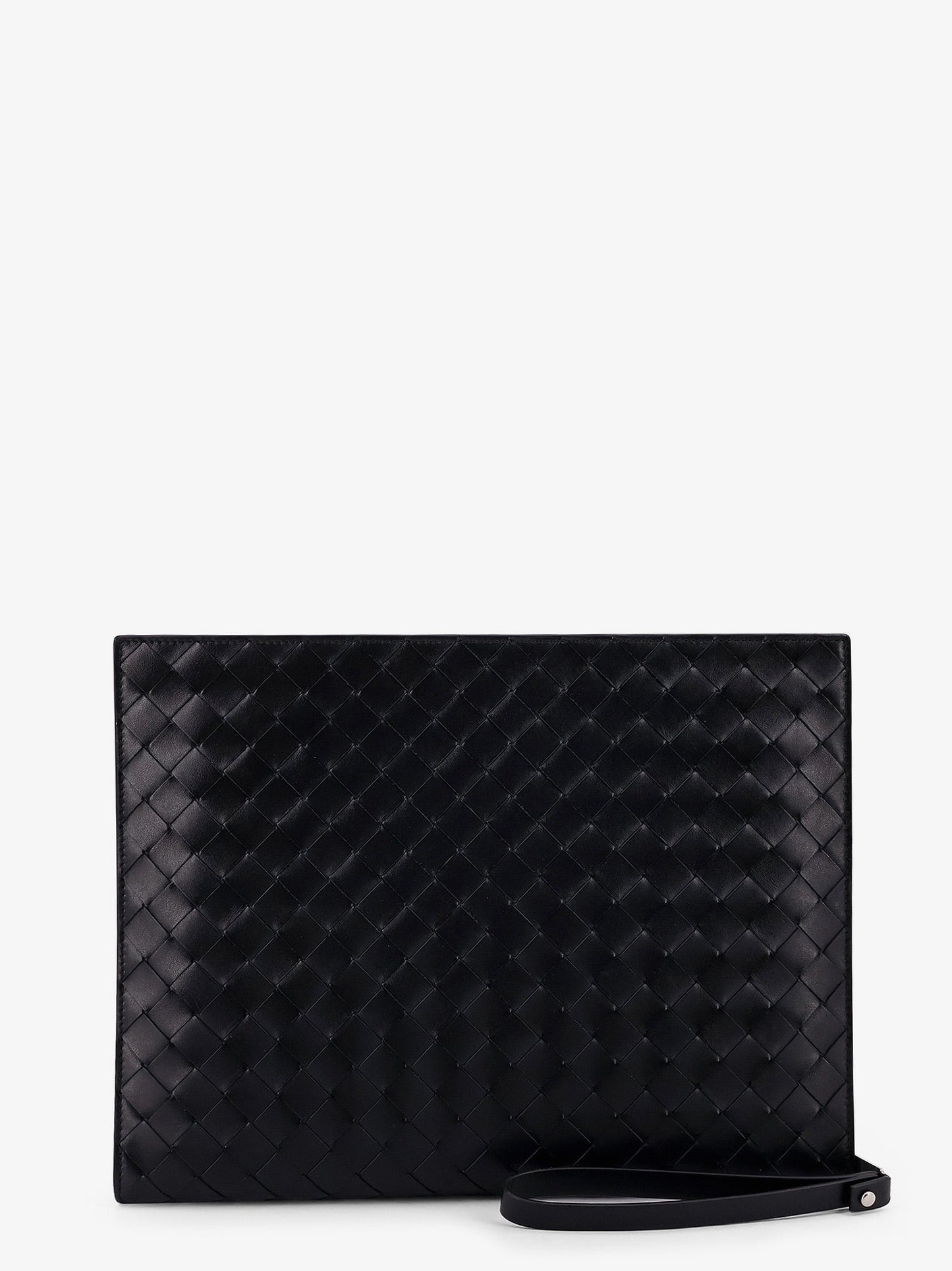 Bottega Veneta Men Avenue Leather Document Case With Intrecciato Motif BOTTEGA VENETA