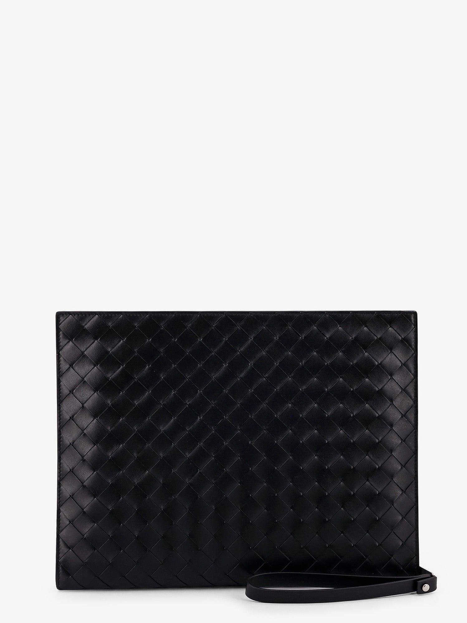 Bottega Veneta Men Avenue Leather Document Case With Intrecciato Motif BOTTEGA VENETA