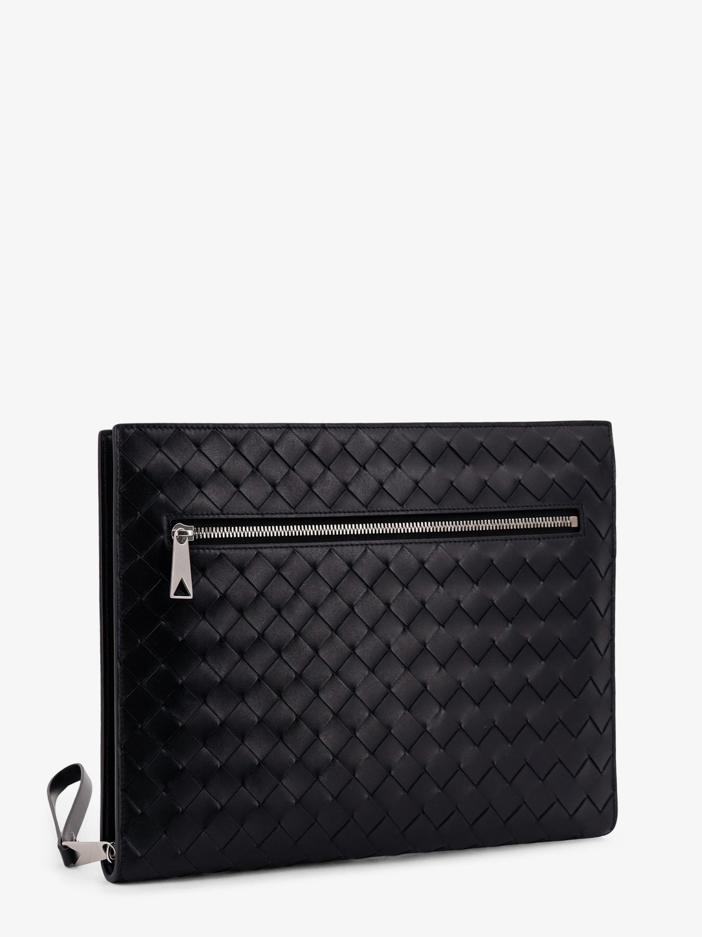 Bottega Veneta Men Avenue Leather Document Case With Intrecciato Motif BOTTEGA VENETA