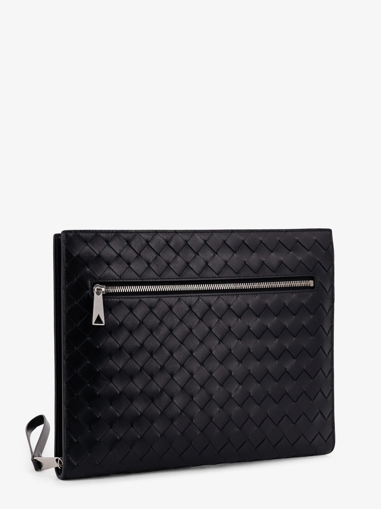 Bottega Veneta Men Avenue Leather Document Case With Intrecciato Motif BOTTEGA VENETA