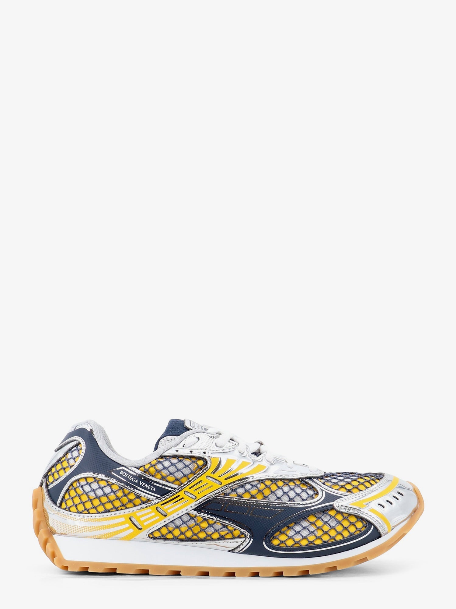 Bottega Veneta Men Orbit Mesh And Leather Sneakers BOTTEGA VENETA