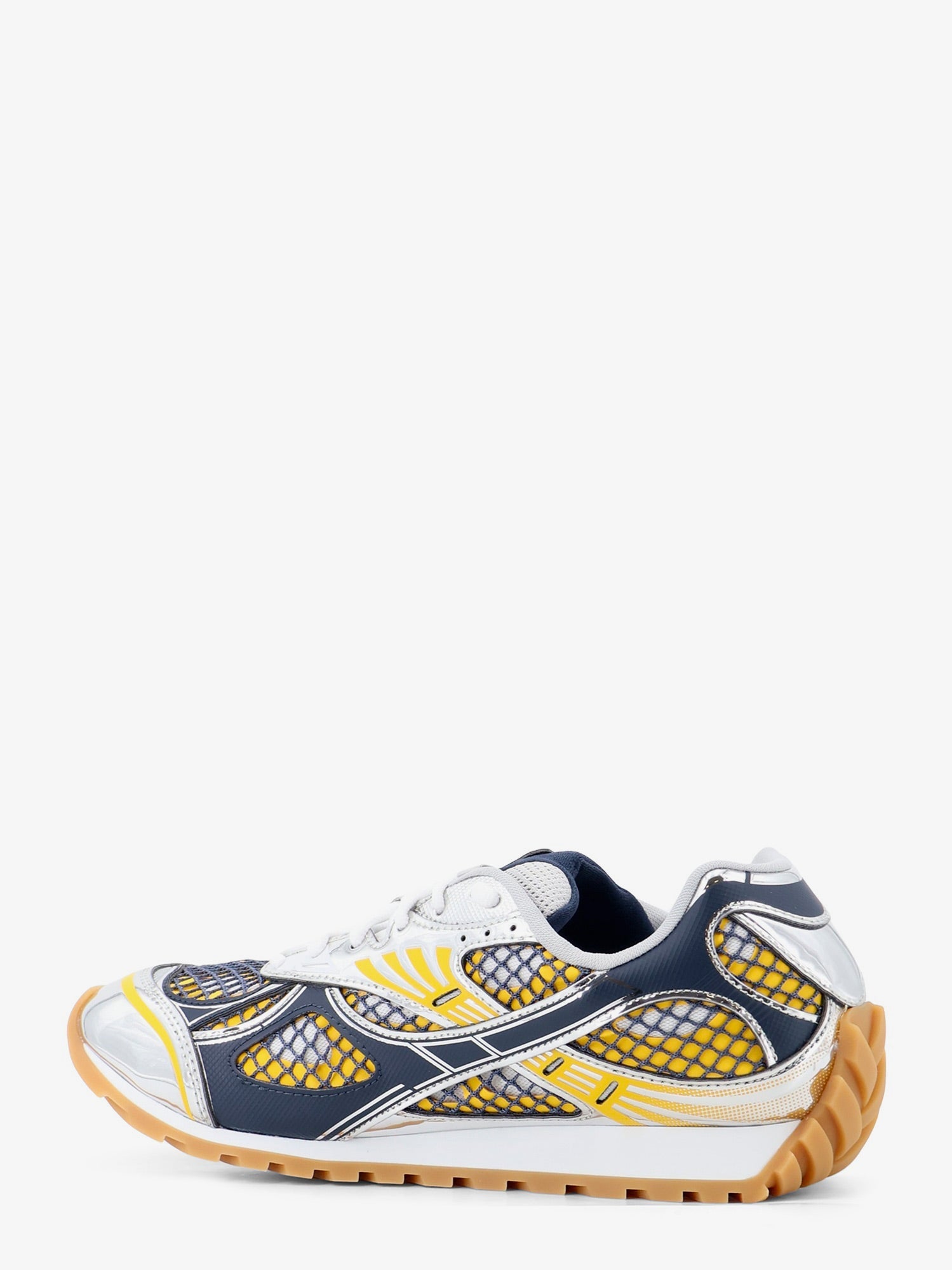 Bottega Veneta Men Orbit Mesh And Leather Sneakers BOTTEGA VENETA