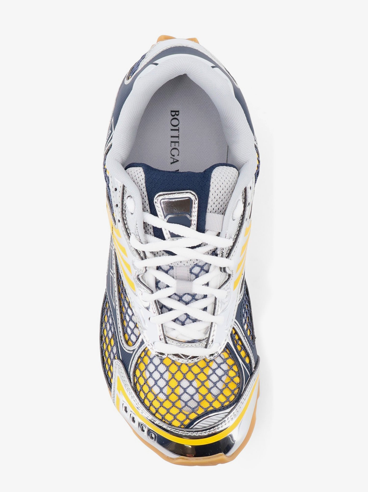 Bottega Veneta Men Orbit Mesh And Leather Sneakers BOTTEGA VENETA