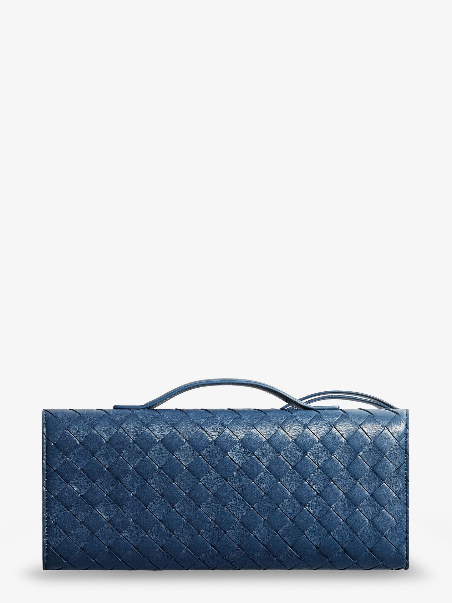 Bottega Veneta Women Andiamo Leather Clutch With Intrecciato Pattern BOTTEGA VENETA