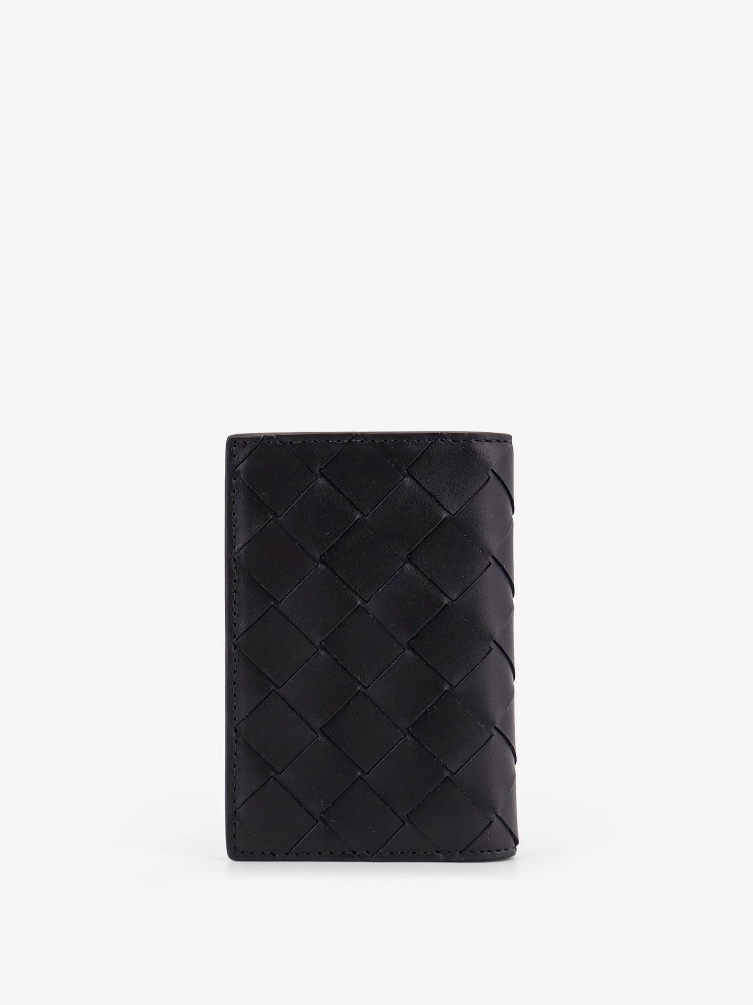 Bottega Veneta Men Leather Card Holder With Intrecciato Pattern BOTTEGA VENETA
