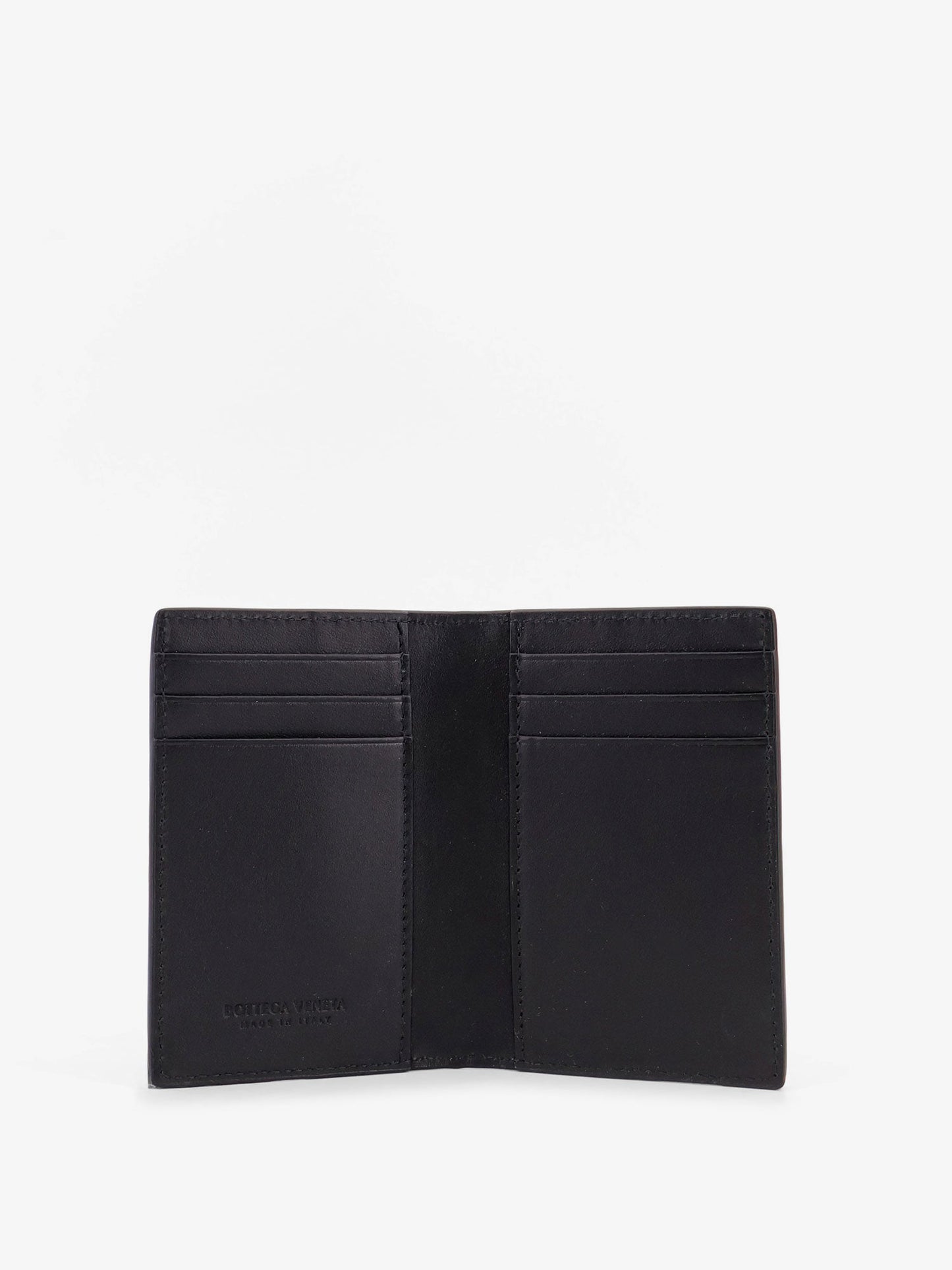 Bottega Veneta Men Leather Card Holder With Intrecciato Pattern BOTTEGA VENETA