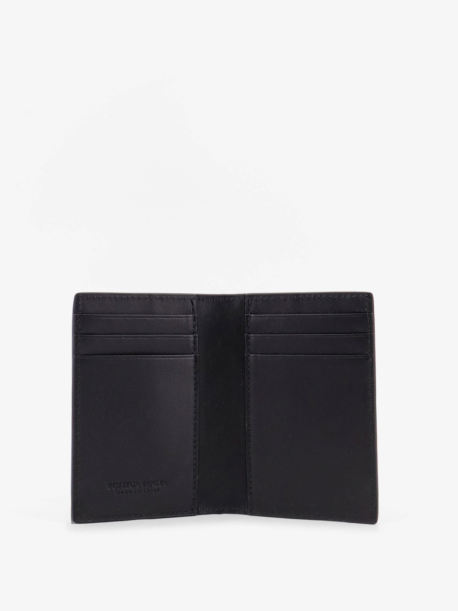 Bottega Veneta Men Leather Card Holder With Intrecciato Pattern BOTTEGA VENETA
