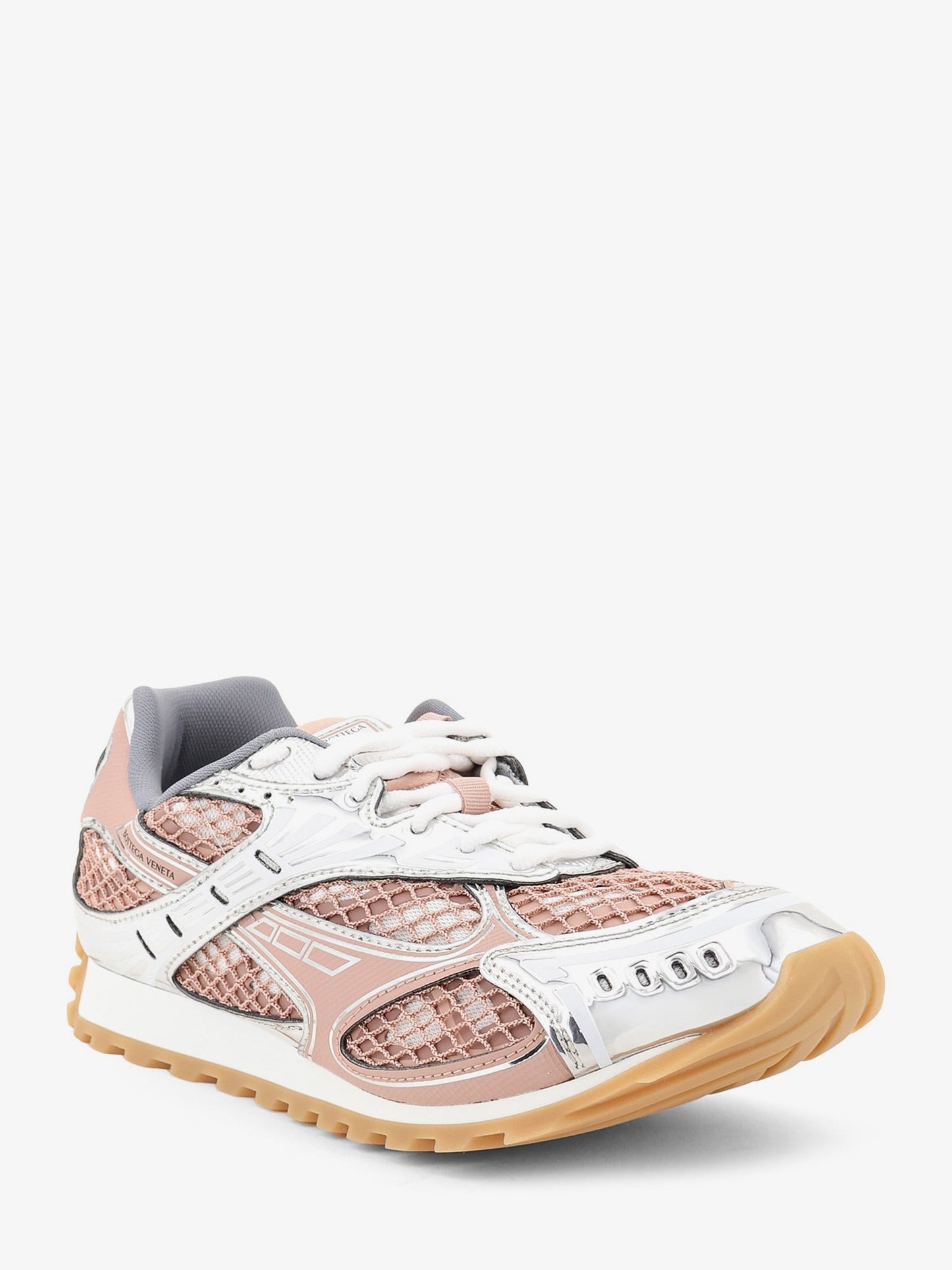 Bottega Veneta Women Orbit Mesh And Leather Sneakers BOTTEGA VENETA