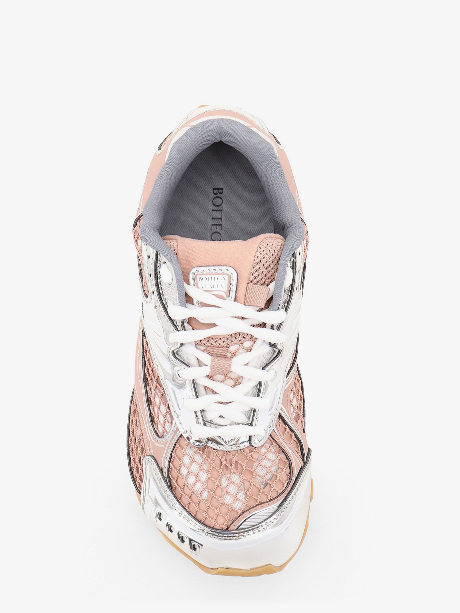Bottega Veneta Women Orbit Mesh And Leather Sneakers BOTTEGA VENETA
