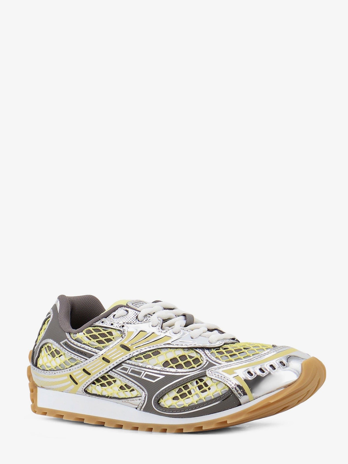 Bottega Veneta Women Orbit Mesh And Leather Sneakers BOTTEGA VENETA