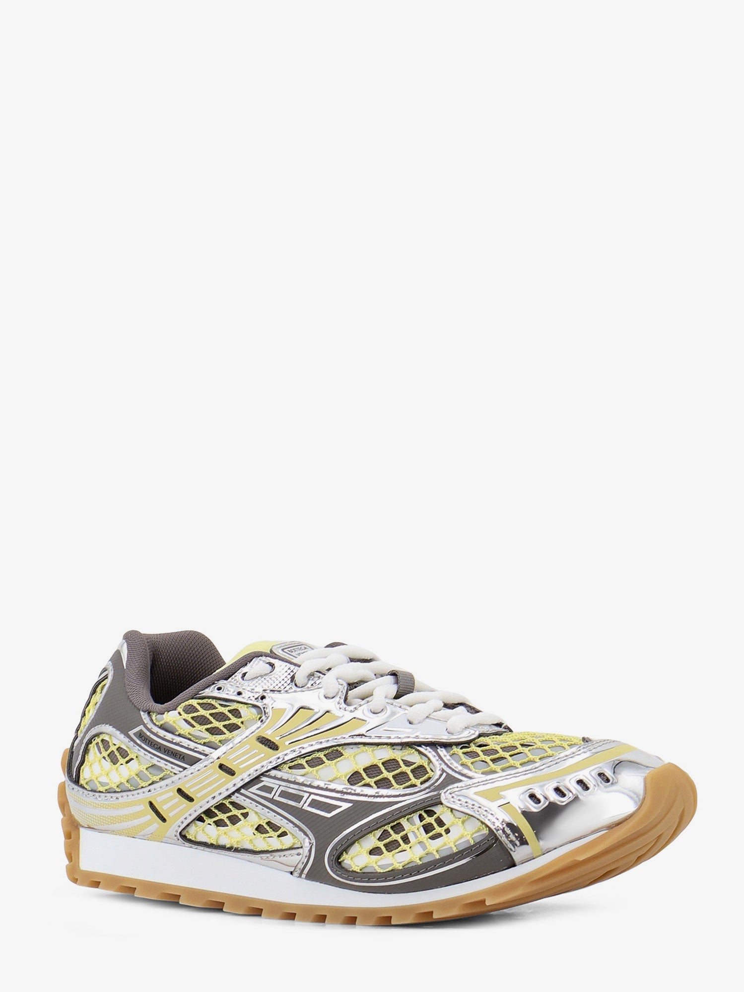 Bottega Veneta Women Orbit Mesh And Leather Sneakers BOTTEGA VENETA