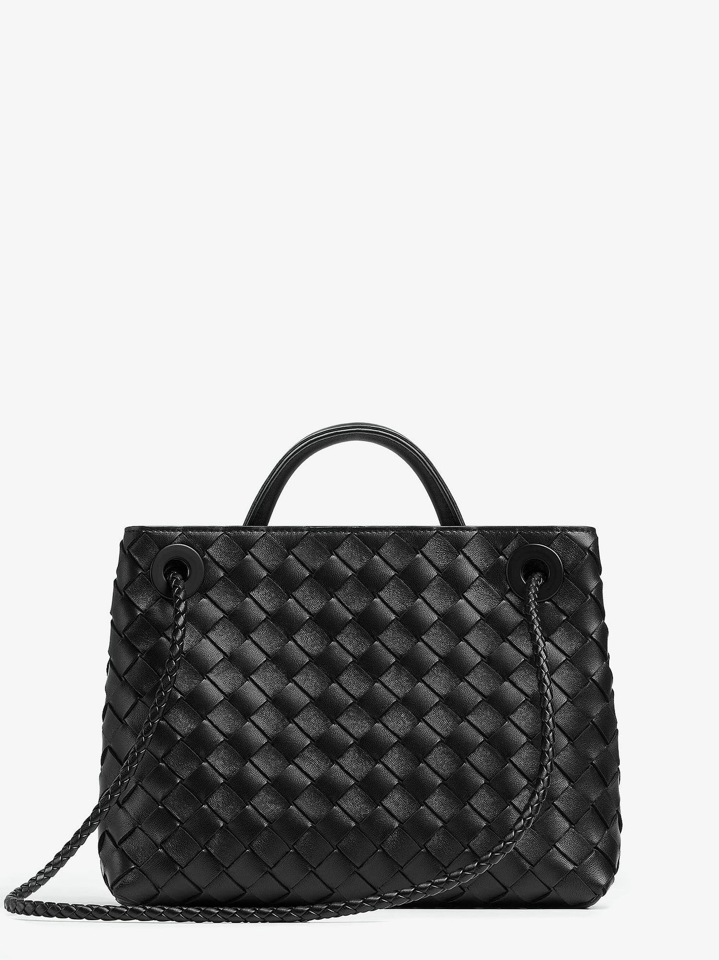 Bottega Veneta Women Andiamo Small Leather Crossbody Bag With Intrecciato Motif BOTTEGA VENETA