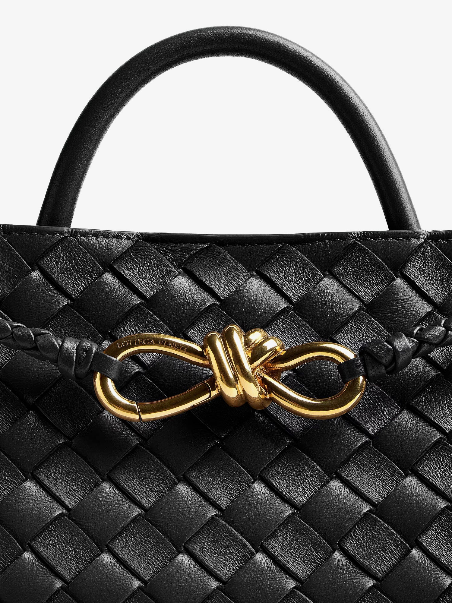 Bottega Veneta Women Andiamo Small Leather Crossbody Bag With Intrecciato Motif BOTTEGA VENETA