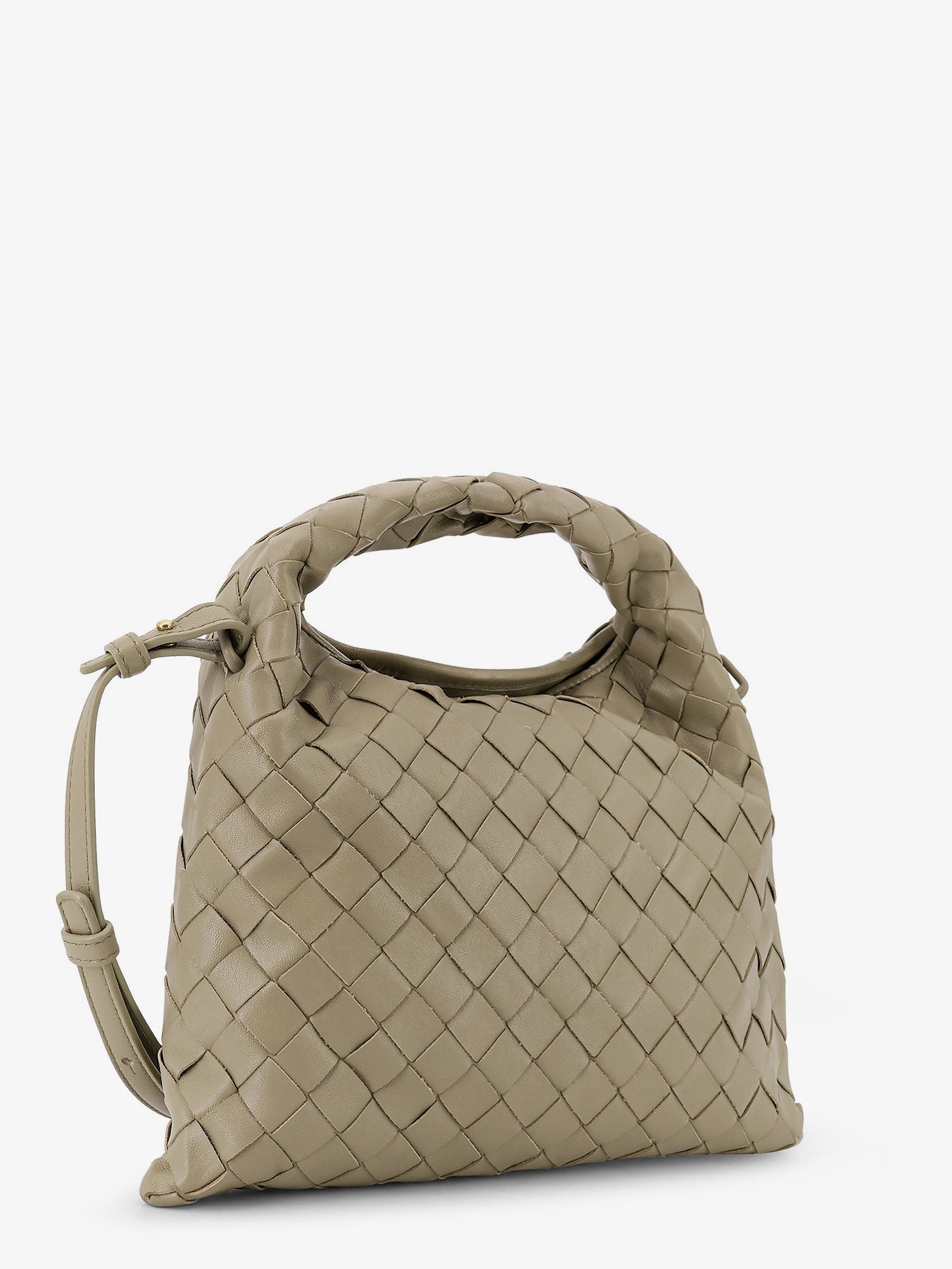 Bottega Veneta Women Mini Hop Leather Crossbody Bag With Intrecciato Pattern BOTTEGA VENETA