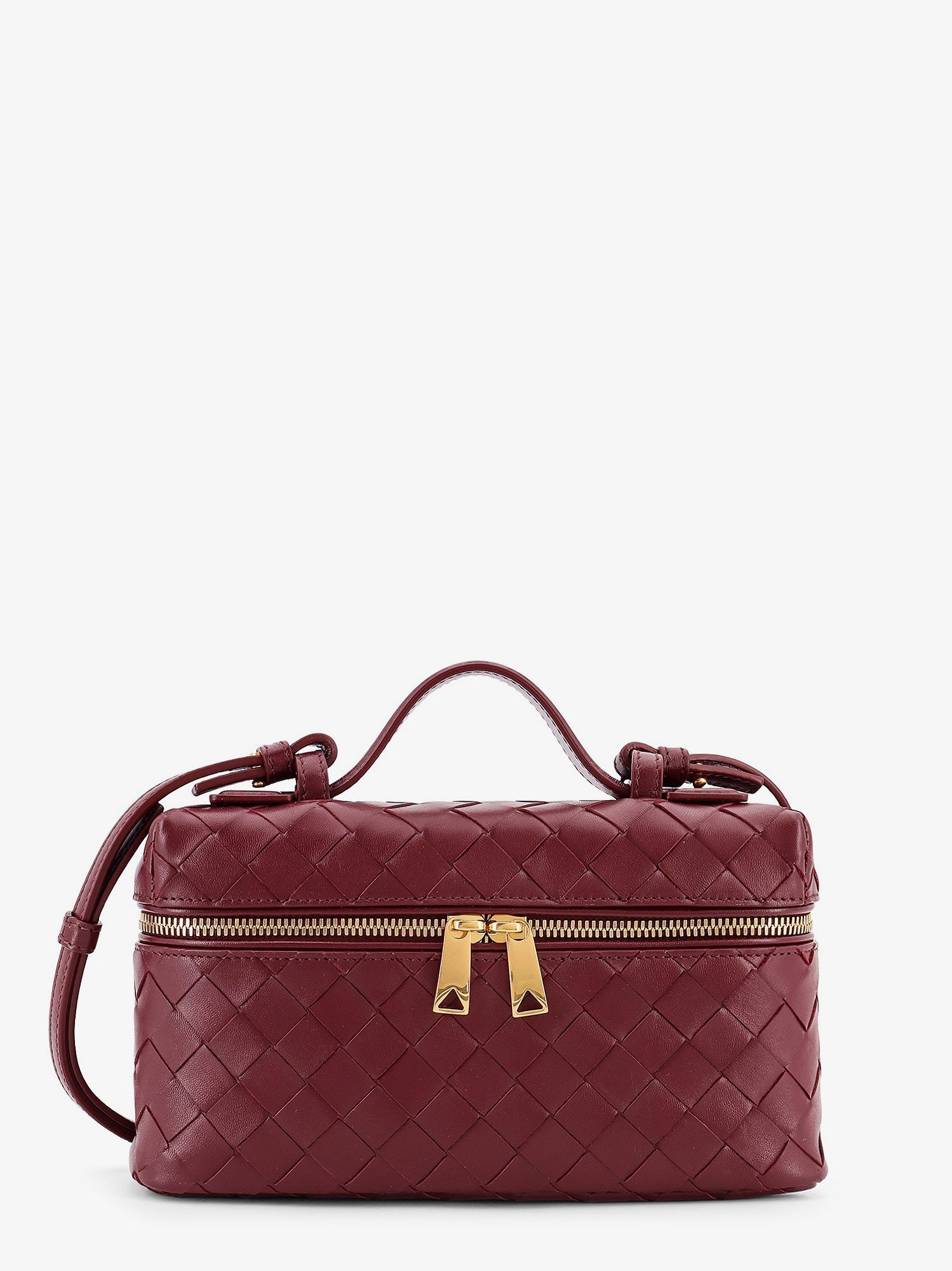Bottega Veneta Women Bang Bang Leather Vanity Case With Intrecciato Motif BOTTEGA VENETA