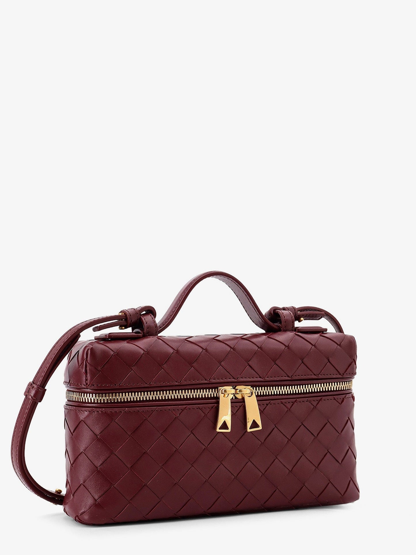 Bottega Veneta Women Bang Bang Leather Vanity Case With Intrecciato Motif BOTTEGA VENETA