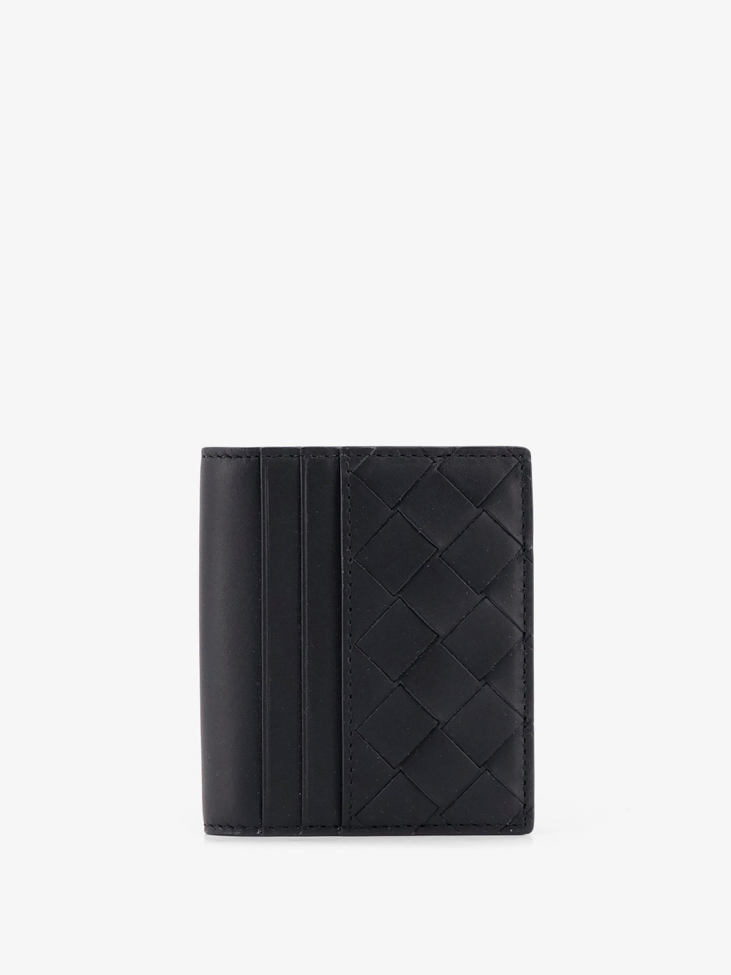 Bottega Veneta Men Leather Card Holder With Intrecciato Motif BOTTEGA VENETA