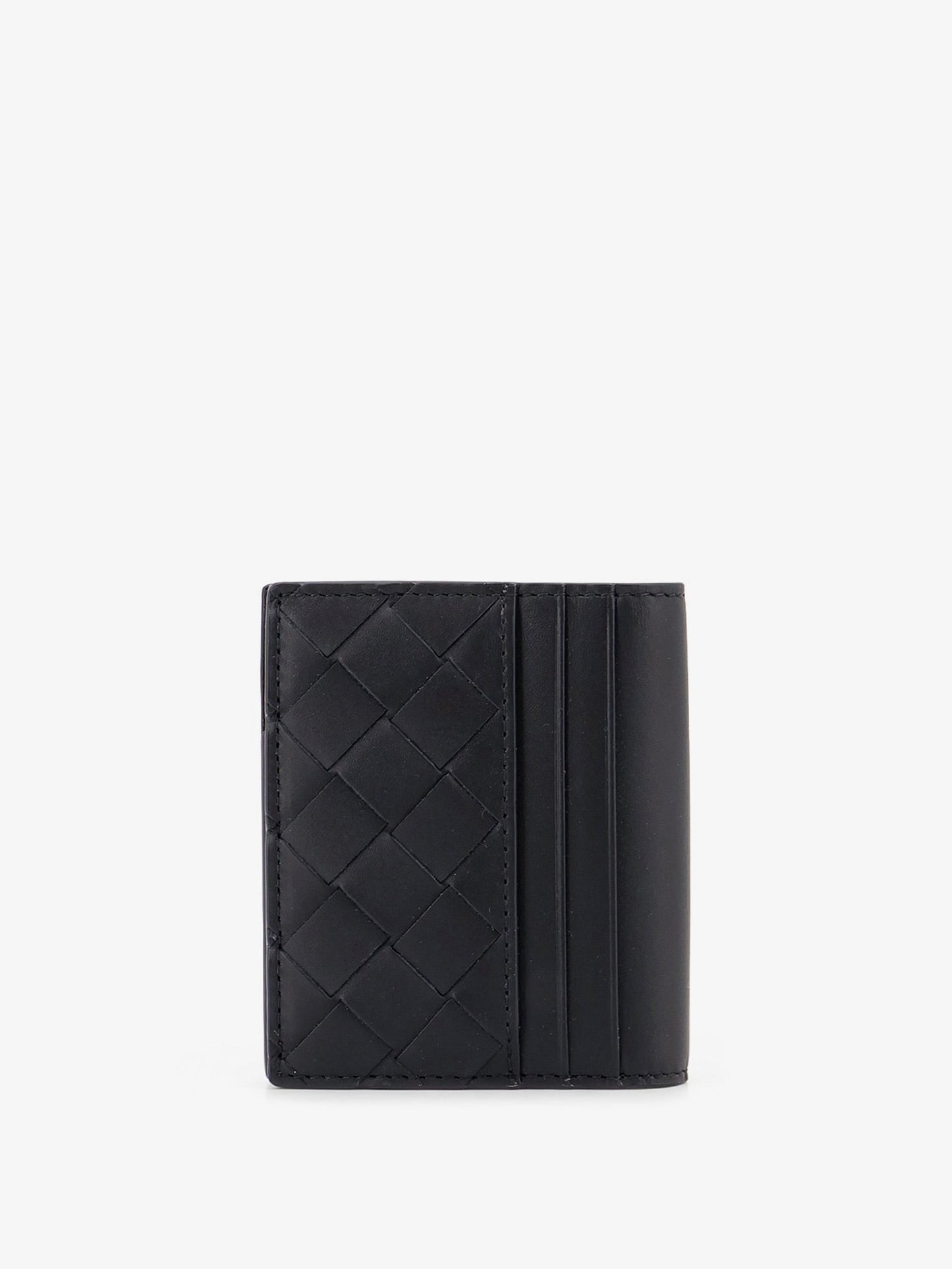 Bottega Veneta Men Leather Card Holder With Intrecciato Motif BOTTEGA VENETA