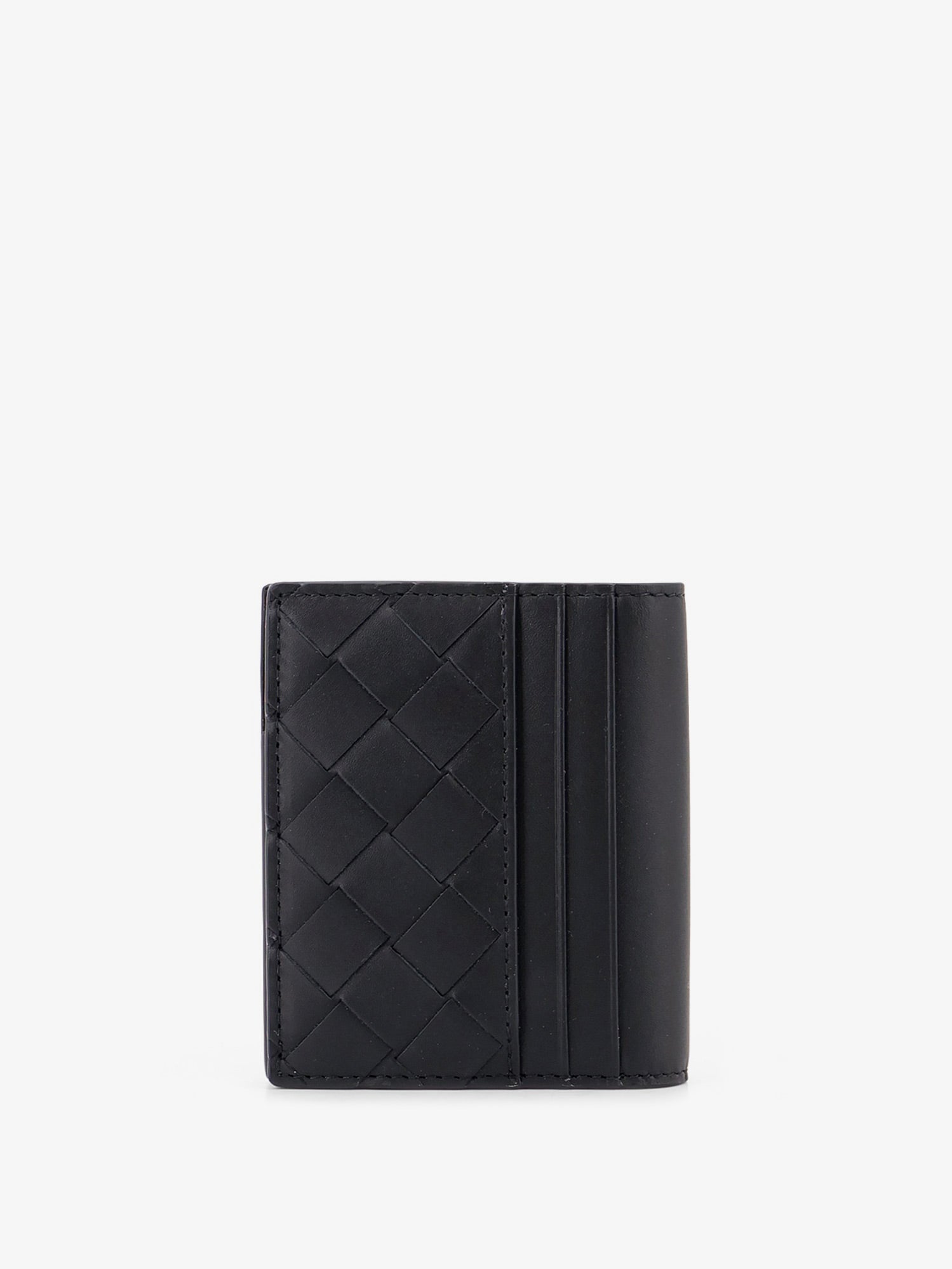 Bottega Veneta Men Leather Card Holder With Intrecciato Motif BOTTEGA VENETA