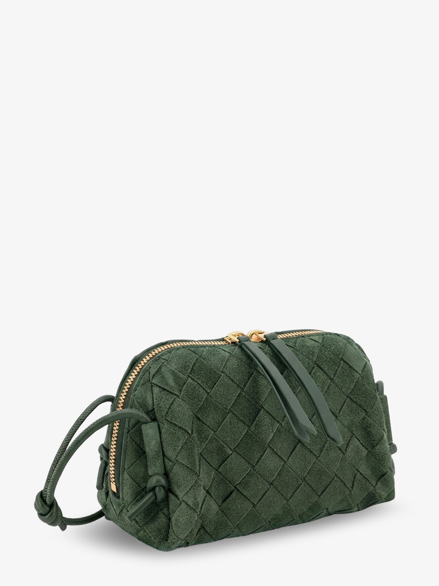 Bottega Veneta Women Concert Pochette Suede Crossbody Bag BOTTEGA VENETA