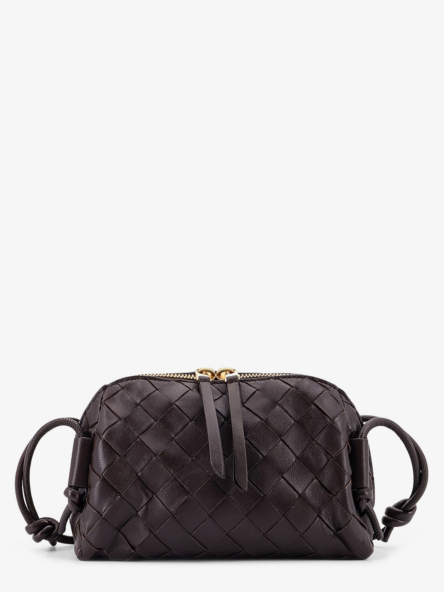 Bottega Veneta Women Leather Clutch With Intrecciato Concert Motif BOTTEGA VENETA