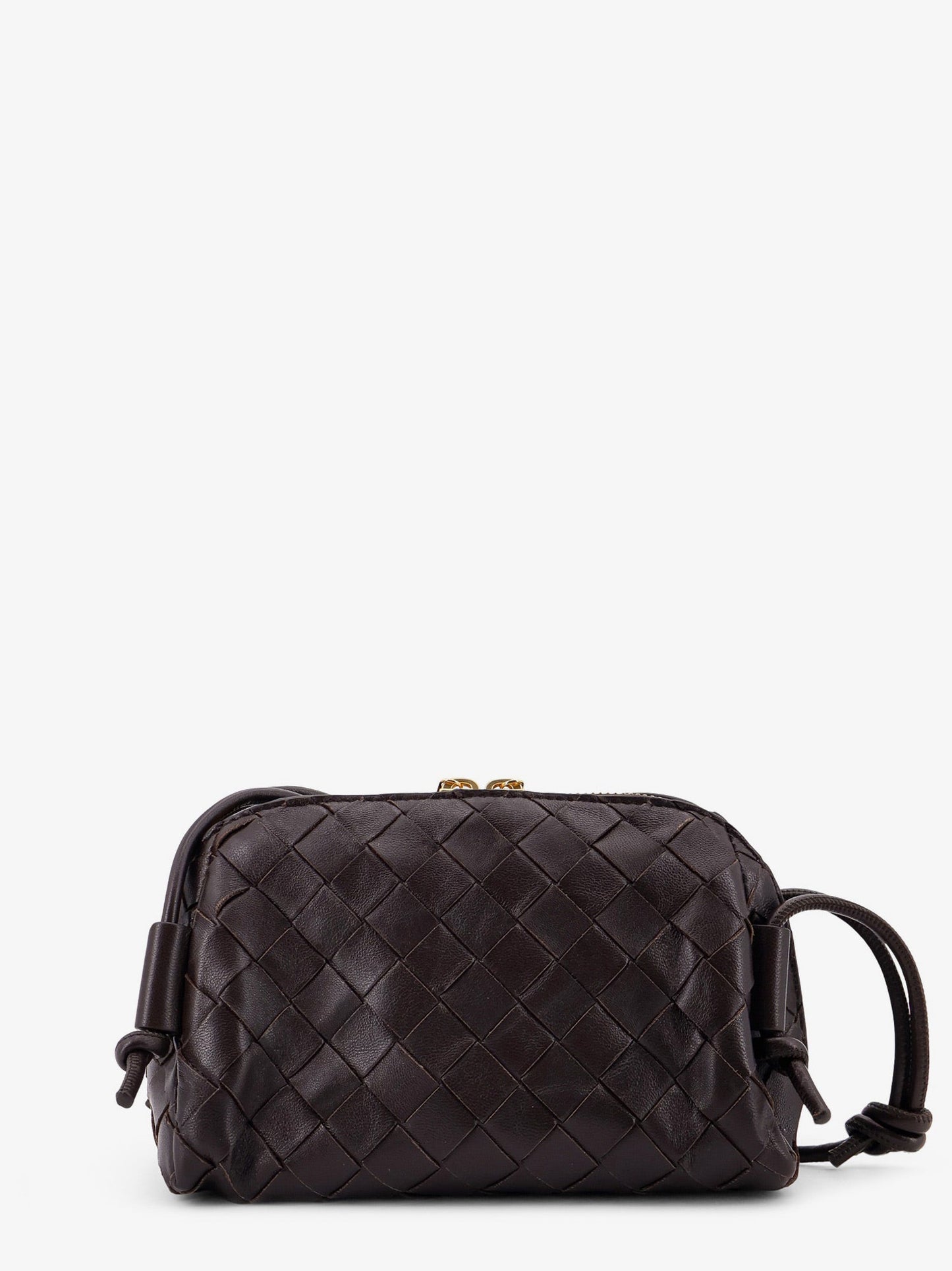 Bottega Veneta Women Leather Clutch With Intrecciato Concert Motif BOTTEGA VENETA