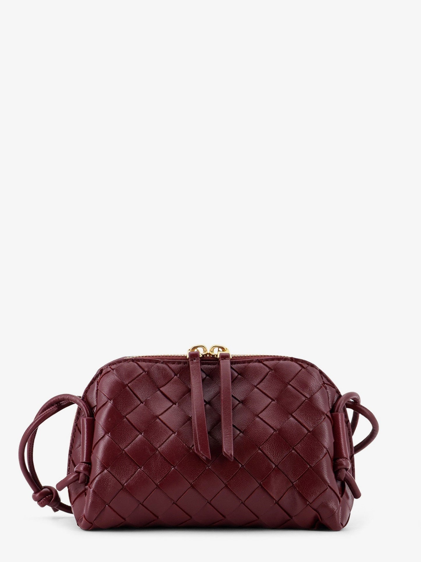 Bottega Veneta Women Concert Pouch Leather Shoulder Bag With Intrecciato Motif BOTTEGA VENETA