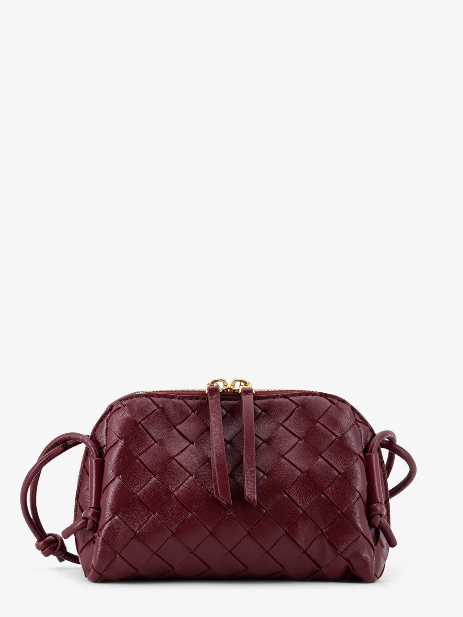 Bottega Veneta Women Concert Pouch Leather Shoulder Bag With Intrecciato Motif BOTTEGA VENETA