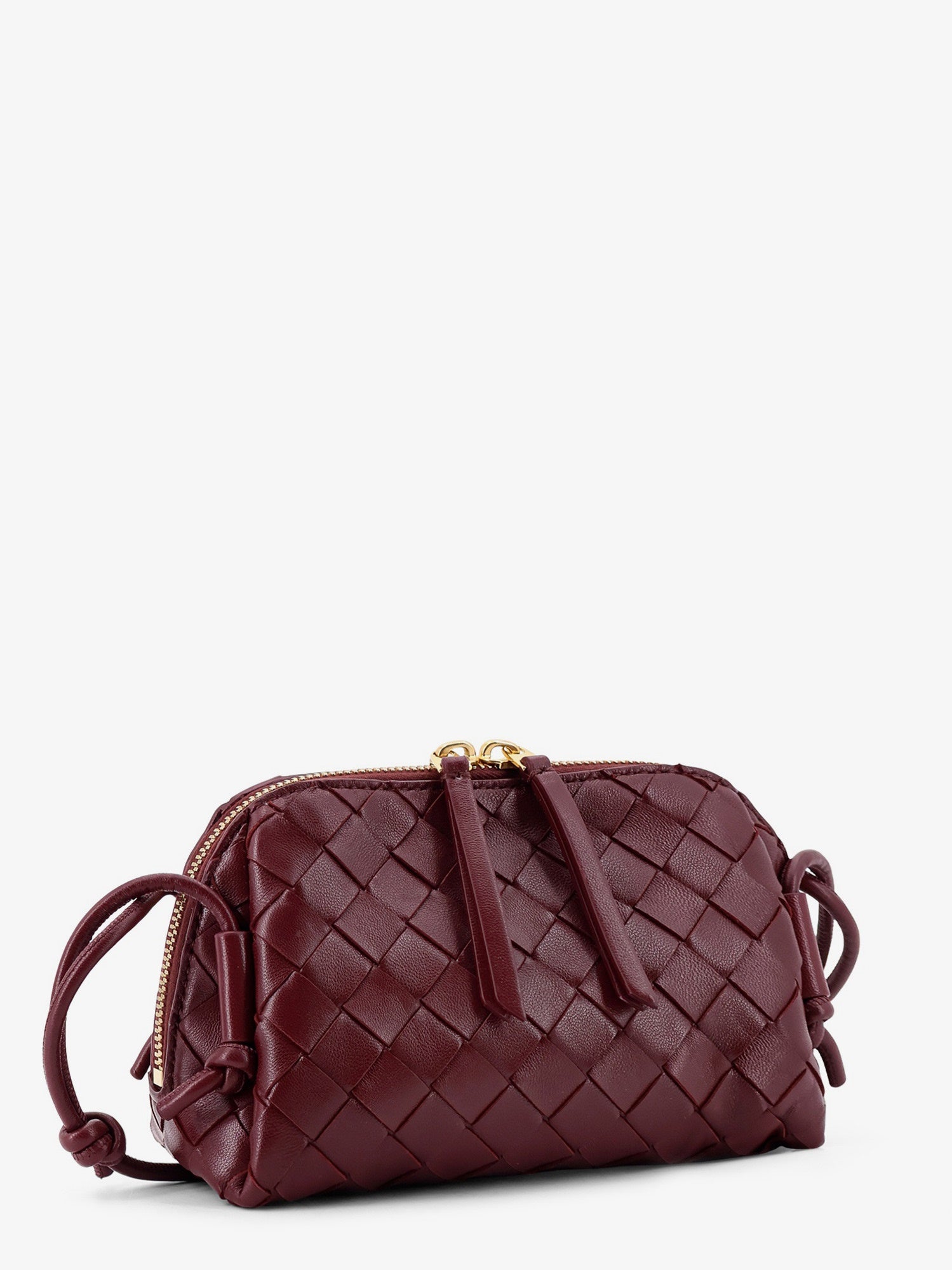Bottega Veneta Women Concert Pouch Leather Shoulder Bag With Intrecciato Motif BOTTEGA VENETA