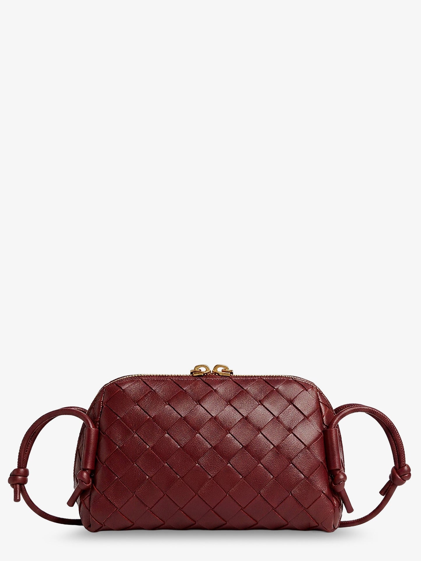Bottega Veneta Women Concert Pouch Leather Shoulder Bag With Intrecciato Pattern BOTTEGA VENETA