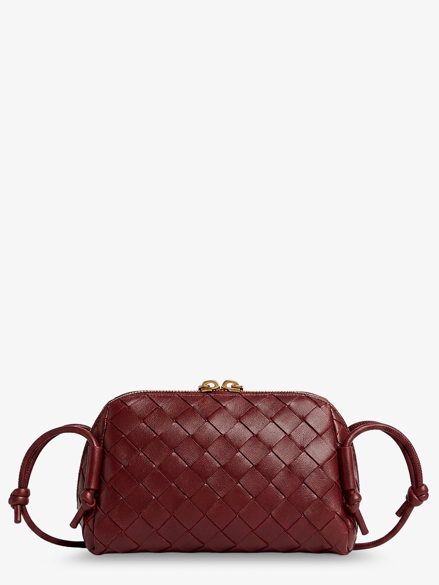 Bottega Veneta Women Concert Pouch Leather Shoulder Bag With Intrecciato Pattern BOTTEGA VENETA