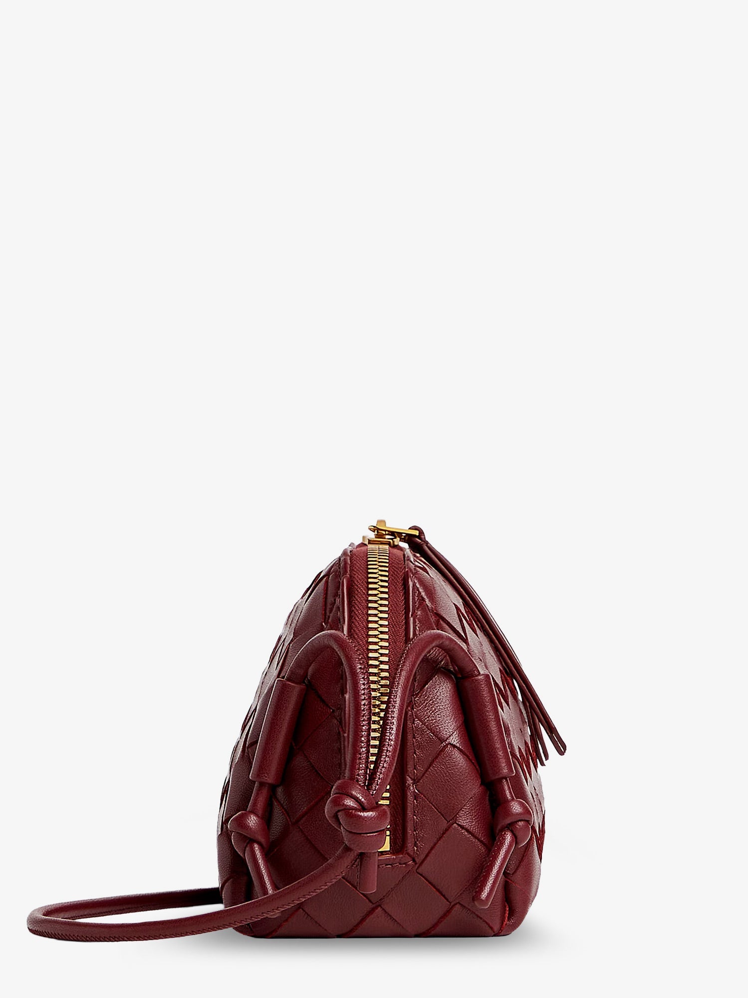 Bottega Veneta Women Concert Pouch Leather Shoulder Bag With Intrecciato Pattern BOTTEGA VENETA