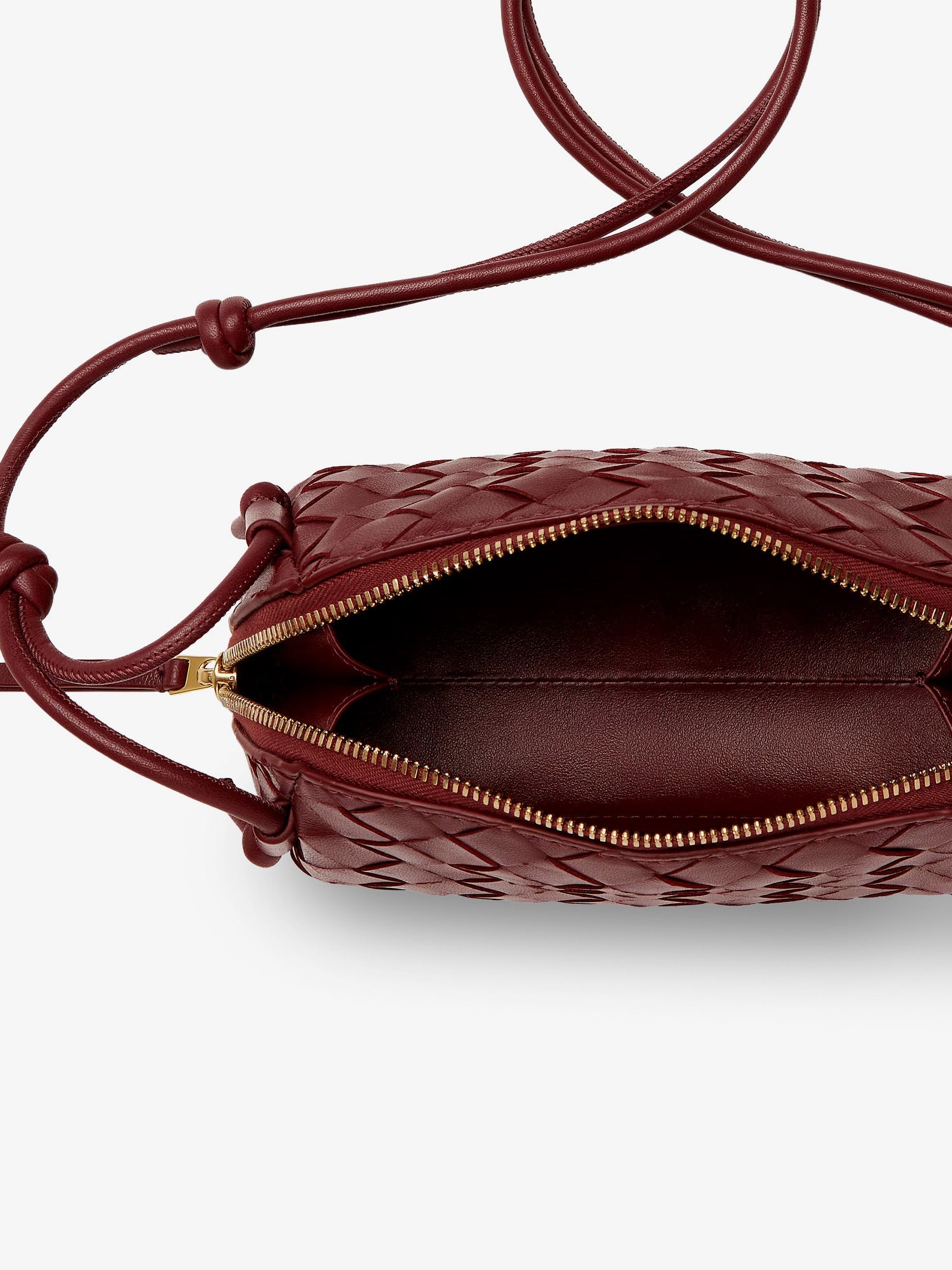 Bottega Veneta Women Concert Pouch Leather Shoulder Bag With Intrecciato Pattern BOTTEGA VENETA