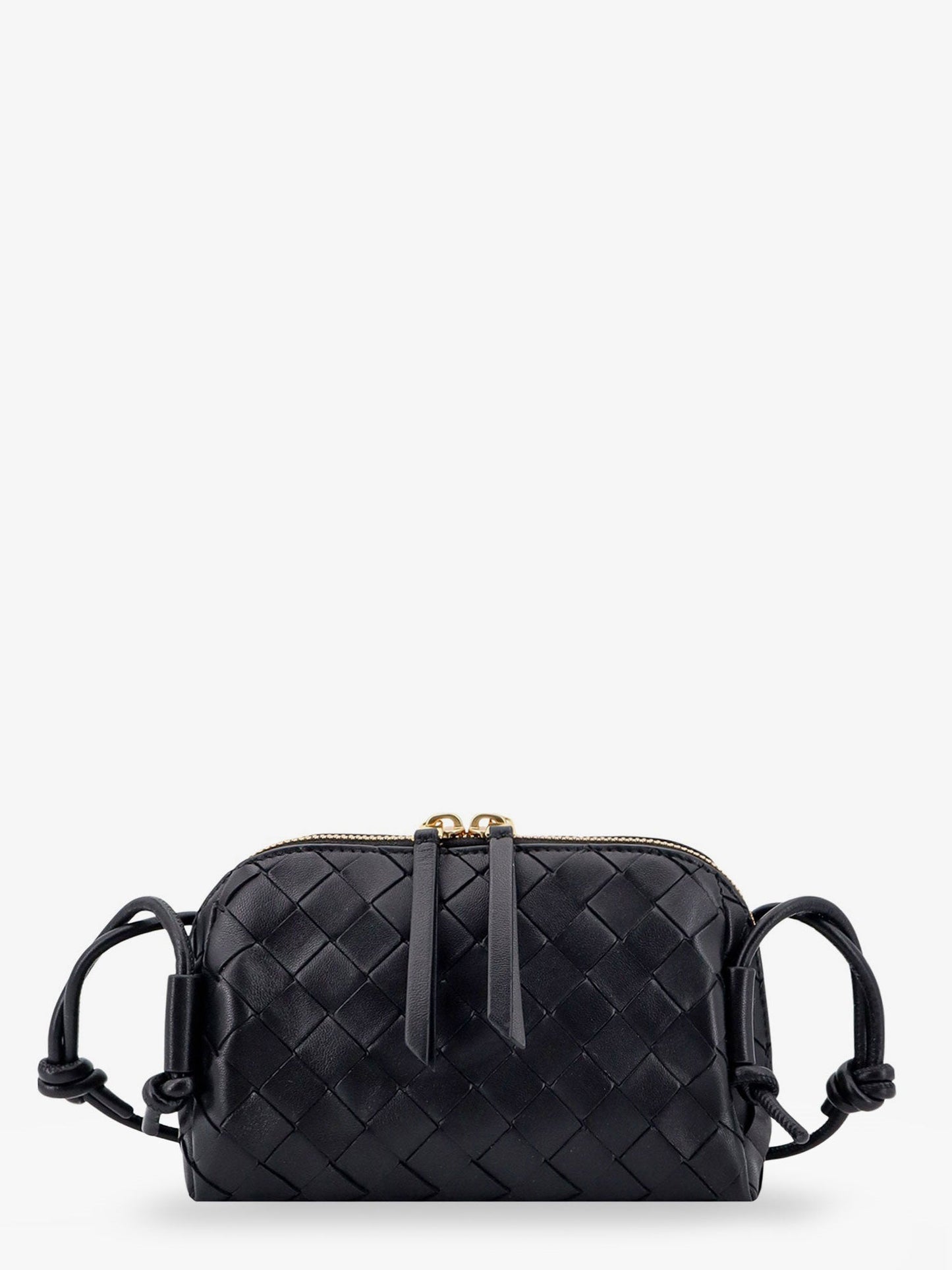 Bottega Veneta Women Concert Pouch Leather Crossbody Bag With Intrecciato Motif BOTTEGA VENETA