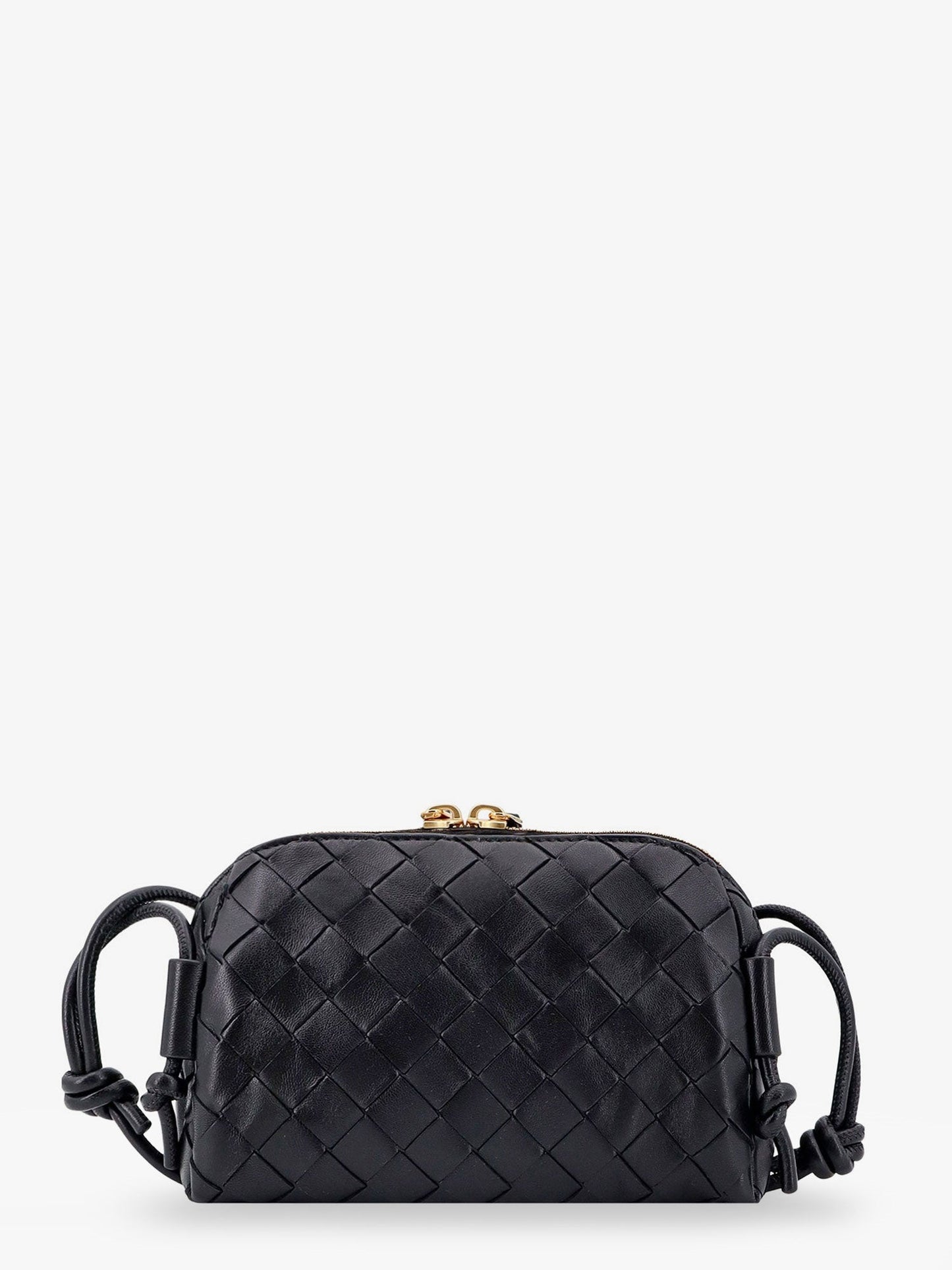 Bottega Veneta Women Concert Pouch Leather Crossbody Bag With Intrecciato Motif BOTTEGA VENETA