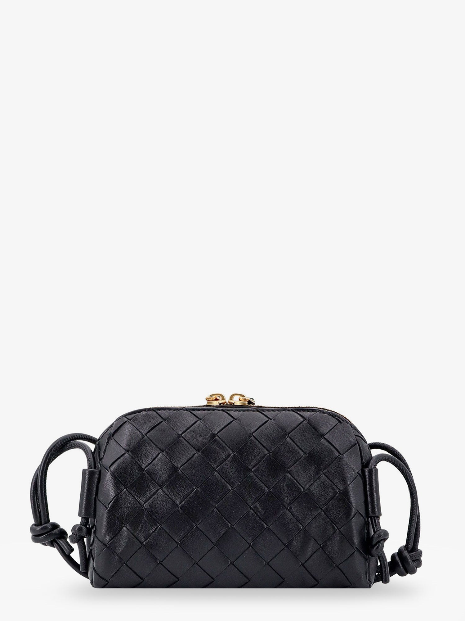 Bottega Veneta Women Concert Pouch Leather Crossbody Bag With Intrecciato Motif BOTTEGA VENETA