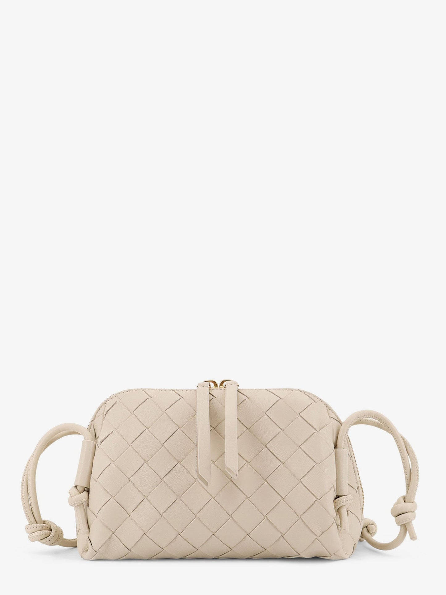 Bottega Veneta Women Concert Pouch Leather Crossbody Bag With Intrecciato Motif BOTTEGA VENETA