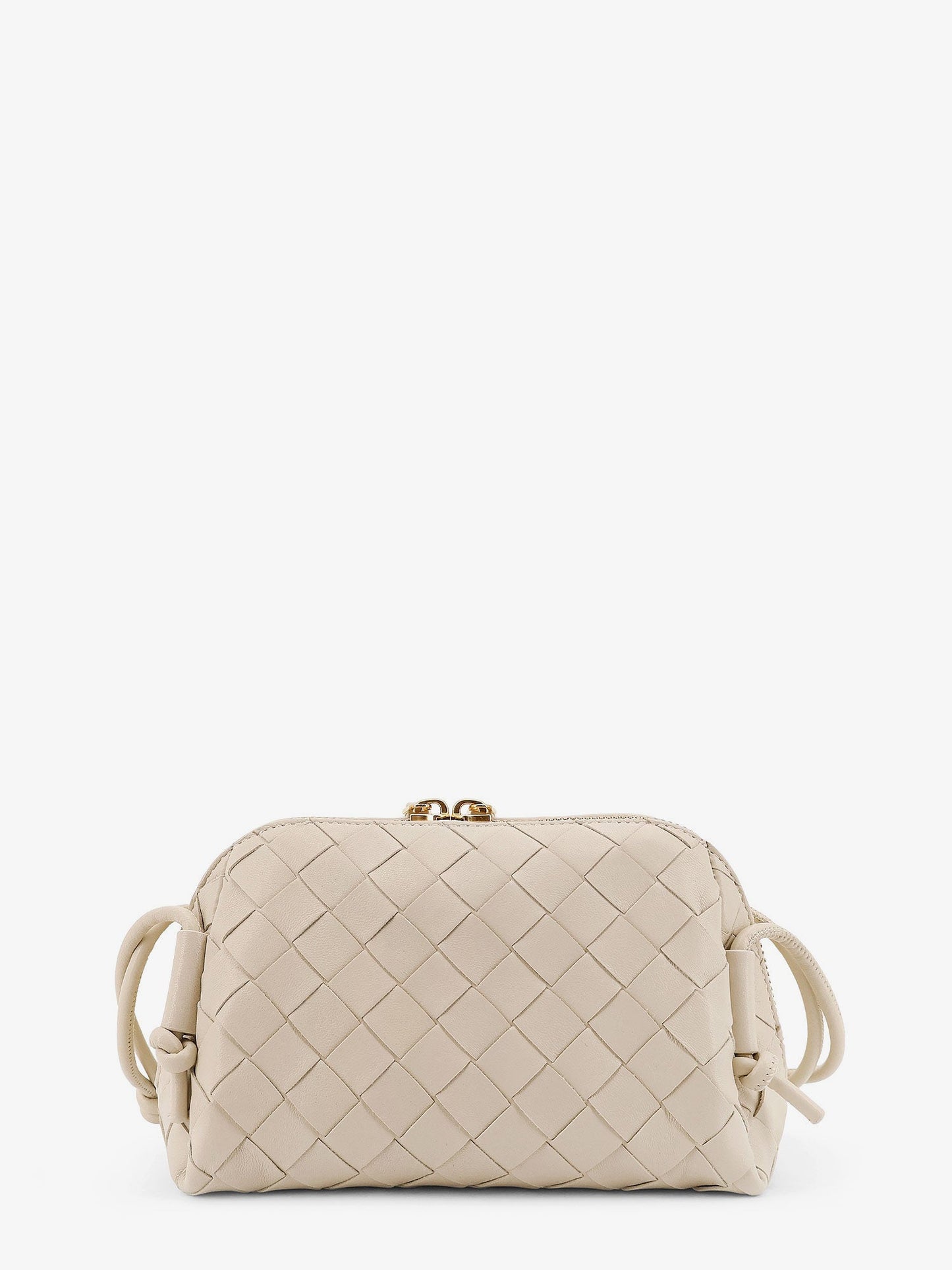 Bottega Veneta Women Concert Pouch Leather Crossbody Bag With Intrecciato Motif BOTTEGA VENETA
