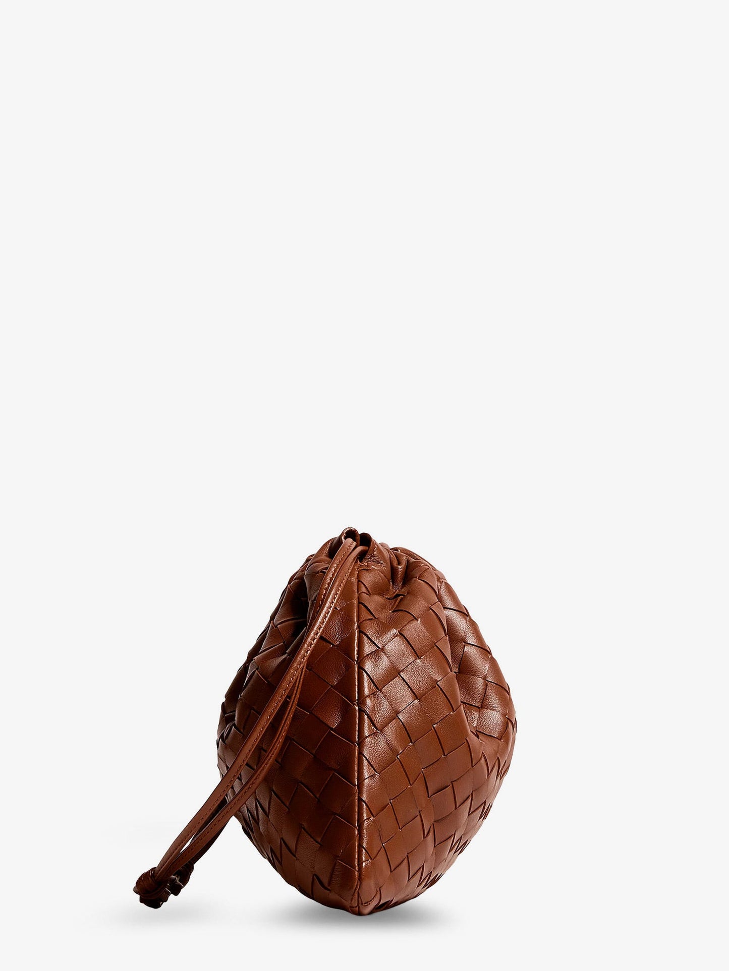 Bottega Veneta Women Medium Dustbag Leather Clutch Bag With Intrecciato Effect BOTTEGA VENETA