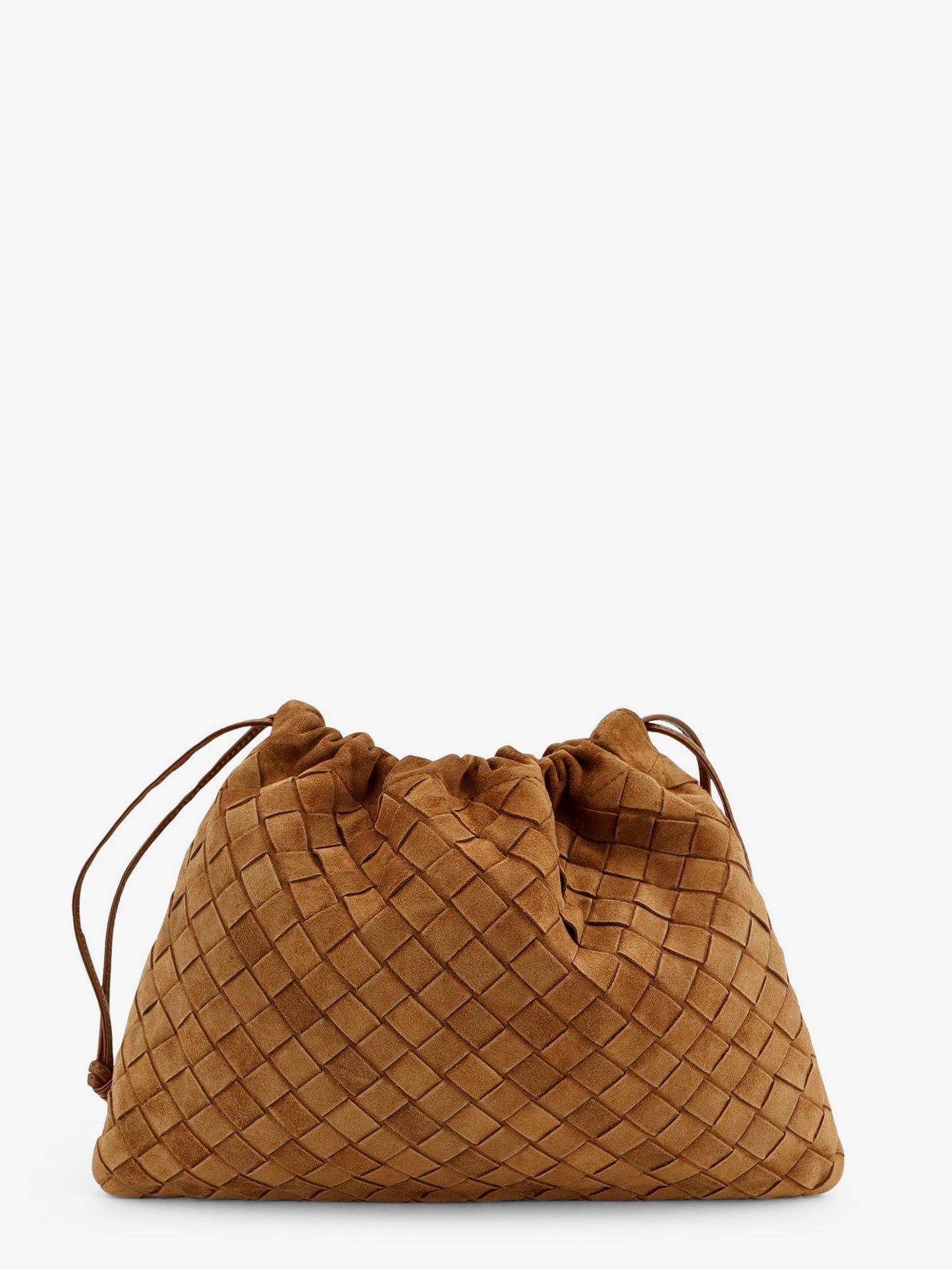 Bottega Veneta Women Medium Dustbag In Suede With Intrecciato Effect BOTTEGA VENETA