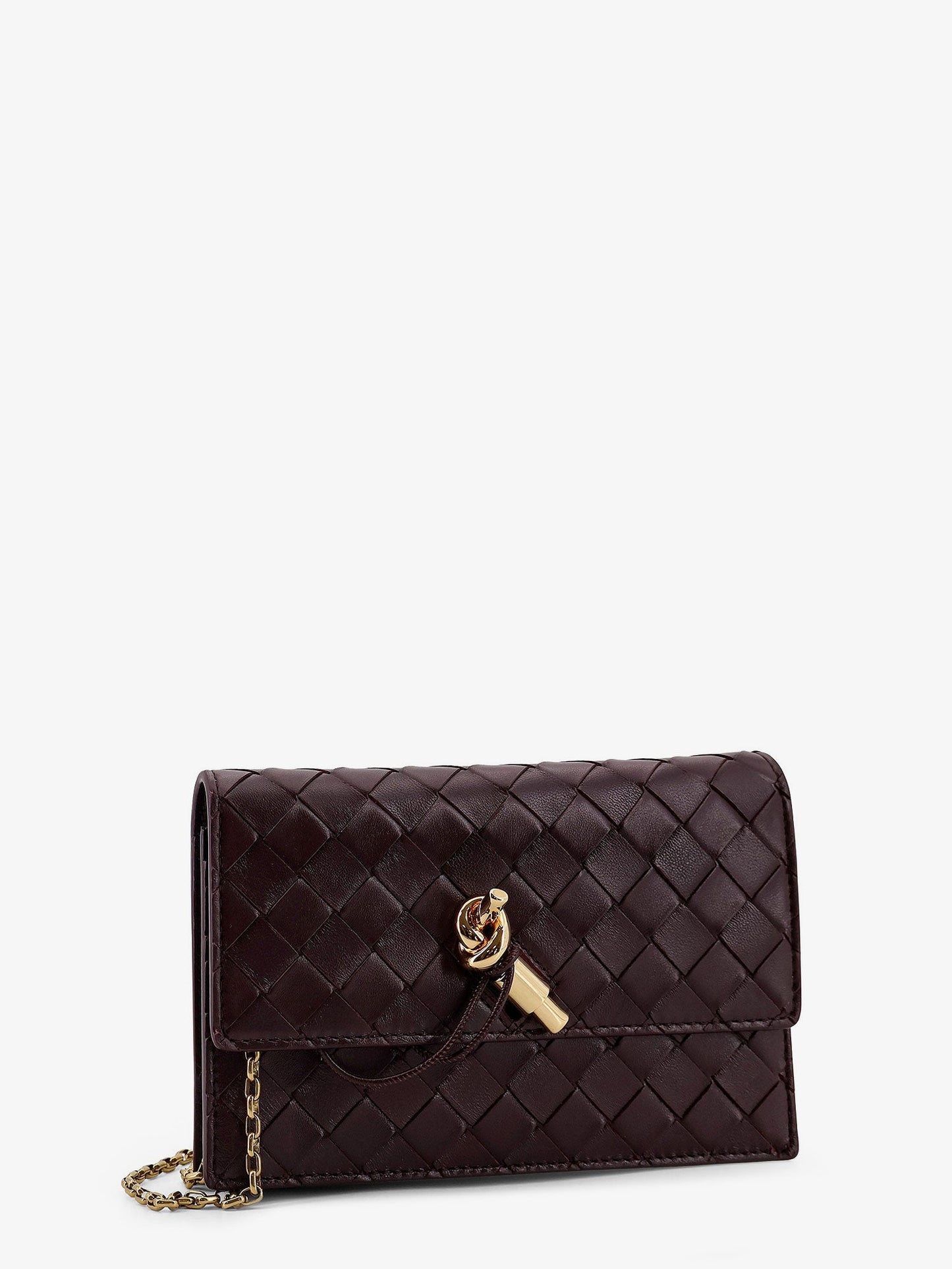 Bottega Veneta Women Leather Crossbody Bag With Intrecciato Motif BOTTEGA VENETA